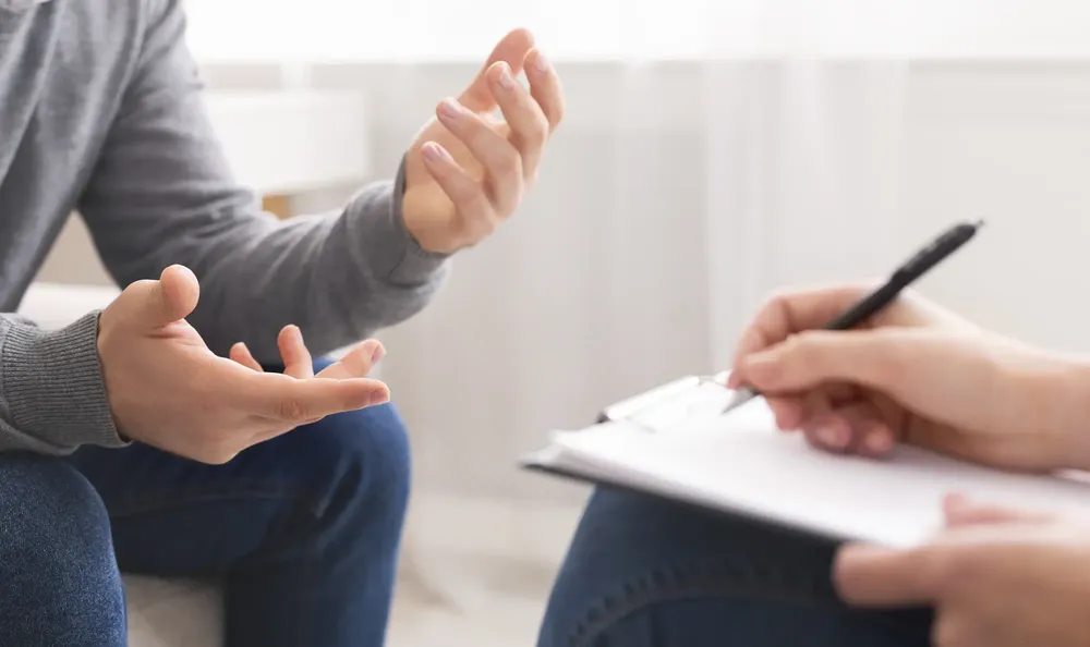 Gesprächssituation in einer psychologischen Beratung